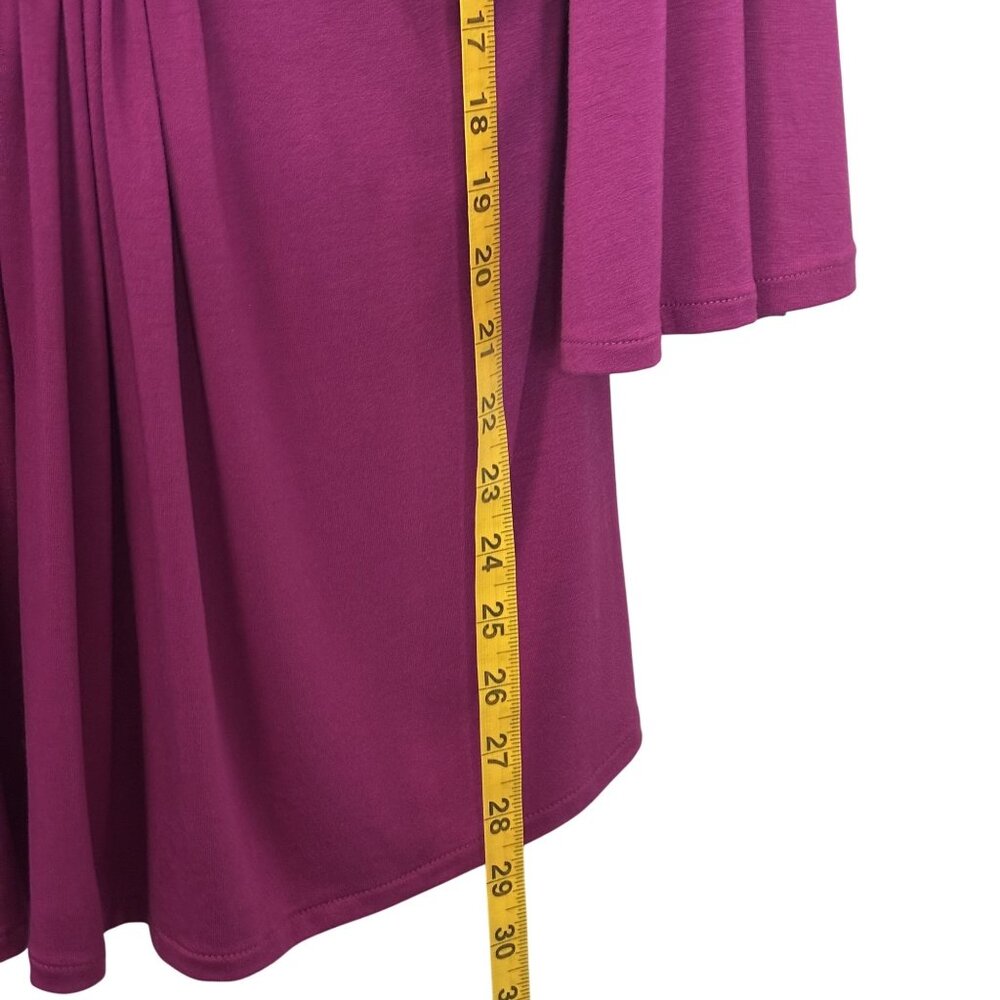 Cache Empire Bust Gold Grecian Gold Belt Top, Magenta-Orchid Purple/Pink Large - Picture 5 of 8